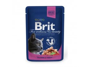 Brit Premium Cat kapsa with Salmon & Trout 100g