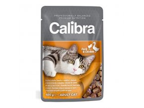 Calibra Cat kapsa kačacie a kuracie v omáčke 100g