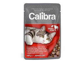 Calibra Cat kapsa kuracie a hovädzie v omáčke 100g
