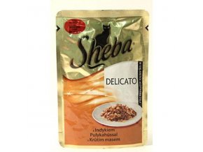 Sheba kapsa Delicato morčacie v želé 85g