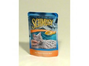 Schmusy Cat kapsa Fish tuniak+ryža 100g