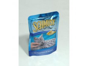 Schmusy Cat kapsa Fish tuniak+sardinky 100g