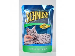 Schmusy Cat kapsa Fish tuniak+zelenina 100g