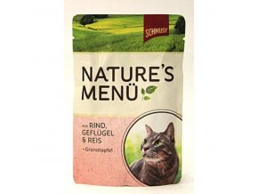 Schmusy Cat Nature Menu kapsa hovädzie+kuracie 100g