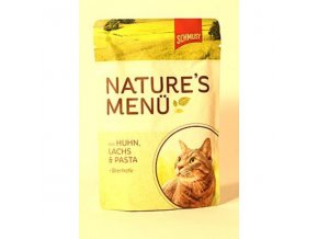 Schmusy Cat Nature Menu kapsa kura+losos 100g