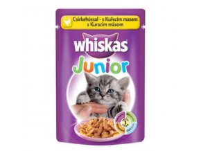 Whiskas kapsa Junior s kuracím mäsom 100g