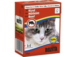 Bozita Cat kúsky v omáčke s hovädzím Tetrapak 370g