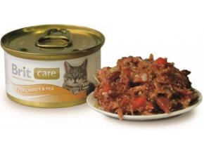 Brit Care Cat konz.tuniak,mrkva & hrášok 80g