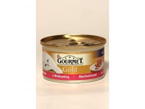 Gourmet Gold konz. jemná paštéka s hovädzím 85g