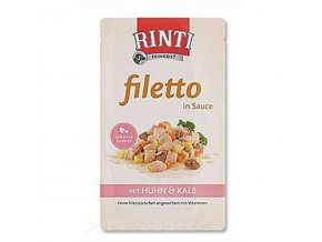 Rinti Dog Filetto kapsa kura+teľacie v omáčke 125g