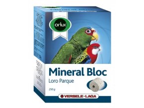Mineral Bloc Loro Parque - lisovaný grit s koralmi - s dutinou na zavesenie pre veľké druhy vtákov 250g