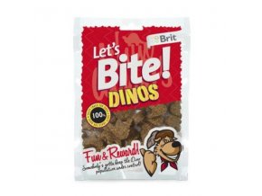 Brit pochúťka Let's Bite Dinos 150g