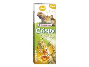 Crispy Sticks Honey - med, škrečok / pieskomil 110g