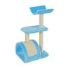 Škrabadlo WAVE cat tree M modrá 82cm Zolux