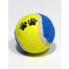 Hračka pes lopta tenisák farebný s labkou 6,5cm TR