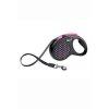 voditko flexi design s pasek 5m ruzova