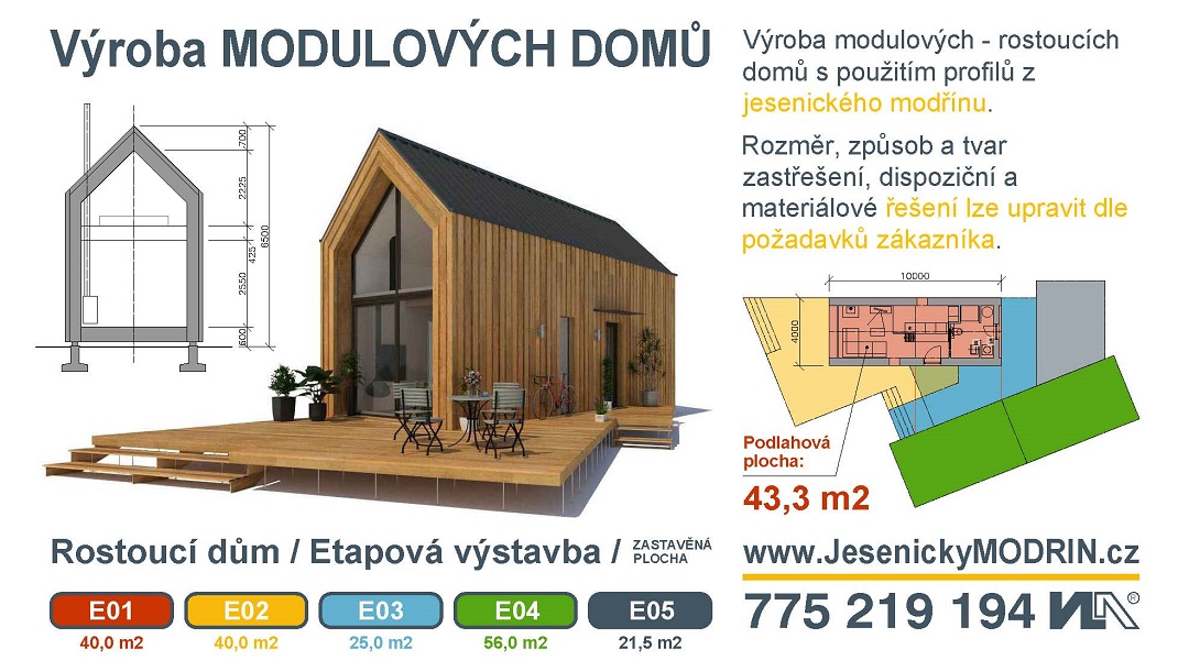 Výroba MODULOVÝCH DOMŮ