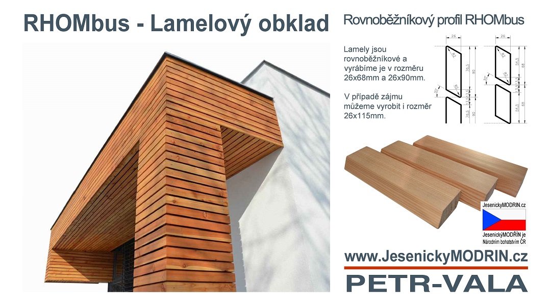 Lamelový obklad RHOMbus