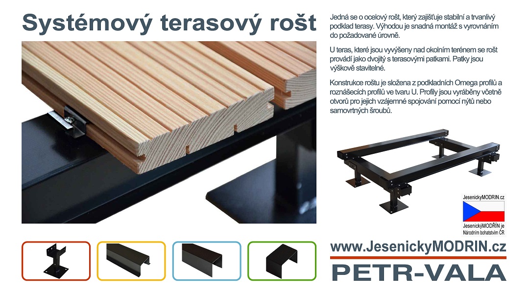 Systémový terasový rošt