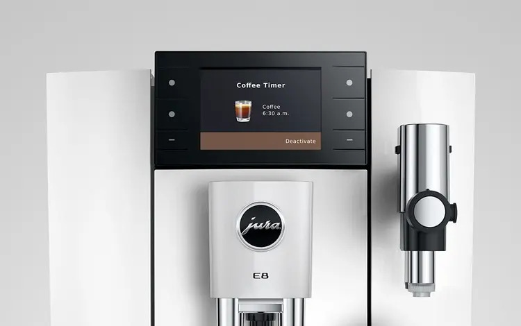 Jura E8 White Coffee Timer