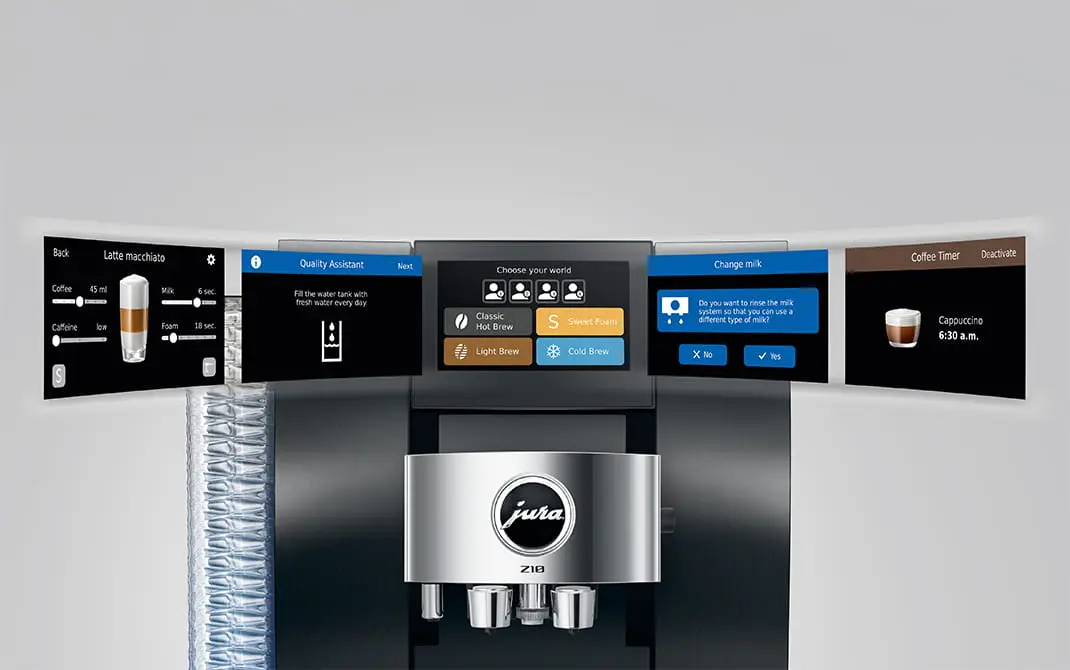 Jura Z10 nové technologie zobrazení