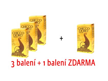 Káva CHICCO D'ORO Tradition Akce 3+1 ZDARMA