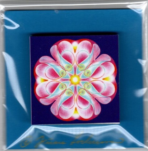 Mandala bloček 5x5 cm Mandaly: 40 sebedůvěry