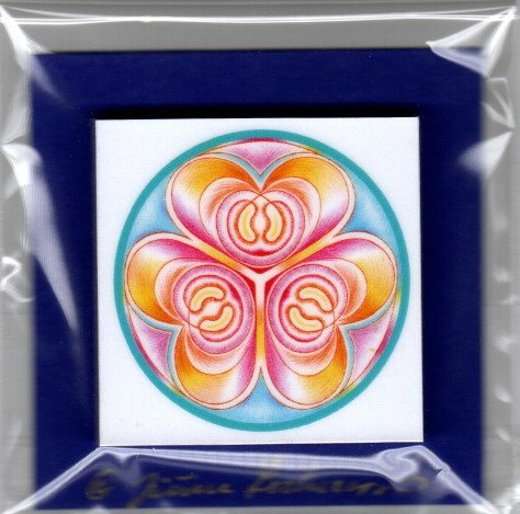 Mandala bloček 5x5 cm Mandaly: 42 sebehodnota