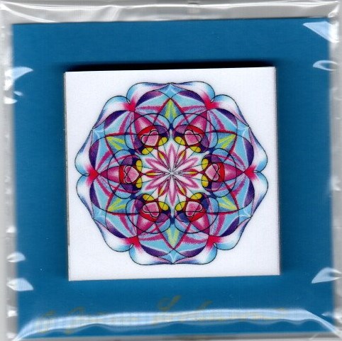 Mandala bloček 5x5 cm Mandaly: 15 pročišťující prostředí - mentální