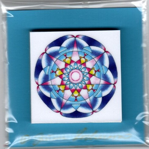 Mandala bloček 5x5 cm Mandaly: 20 zrak a vidění