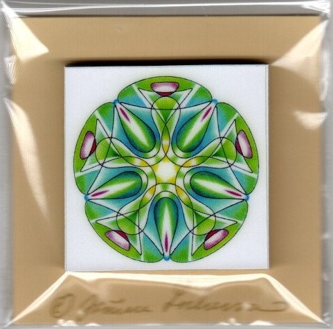 Mandala bloček 5x5 cm Mandaly: 34 archanděl Rafael