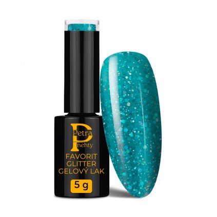 Favorit Glitter č.595  5g  Modrá-aqua