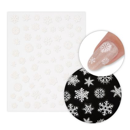 Vánoční samolepky na nehty sněhové vločky JO-910