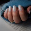 gelové nehty s gellakem Favorit Glitter č.556 5g stříbrná Hema/DI-Hema Free