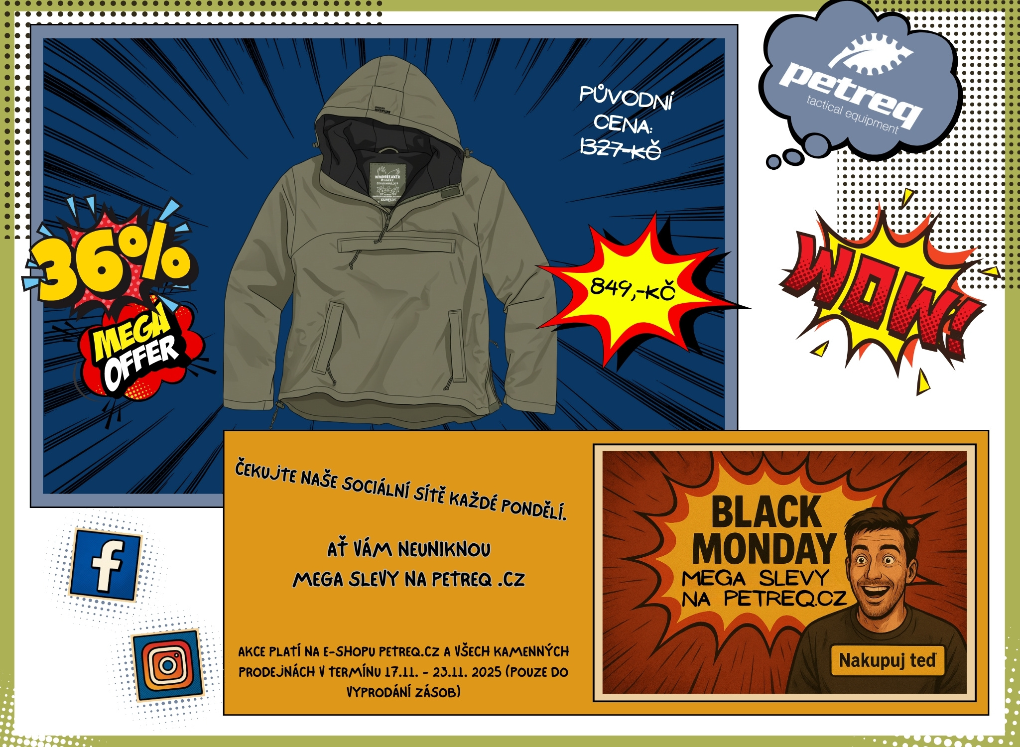 Black Monday bunda Surplus Windbreaker