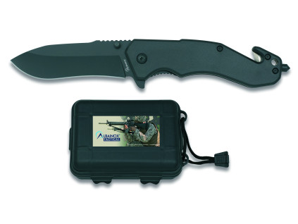 Nůž Albainox 18816 s plastovým boxem - černý