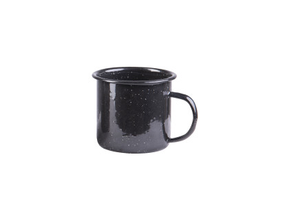 Hrnek smalt ST 14609002 western 350 ml - černý