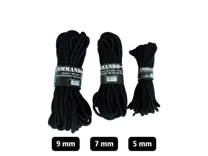 Lano ST COMMANDO 7MM 15941002 - černé