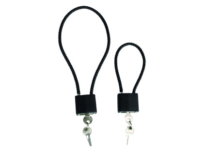 zámek s ocelovým lanem - 20 cm