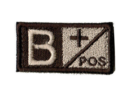 nášivka B POS sand R16 3 50x26mm