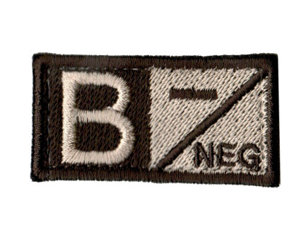 nášivka B NEG sand R16 4 50x26mm