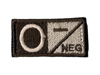 nášivka 0 NEG sand R16 8 50x26mm