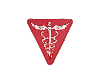 nášivka - 3D MEDICAL PVC červená