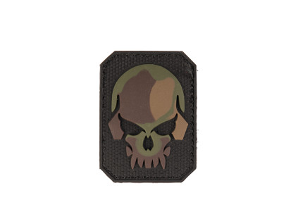 nášivka - 3D SKULL PVC TARN