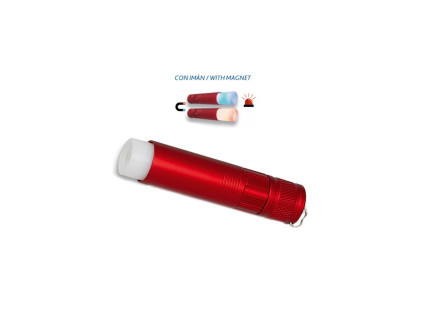 usb rechargeable flashlight with magnet and case 180 lumens