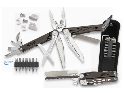 Multitool kleště K25 11152 titan grip se 14-ti funkcemi