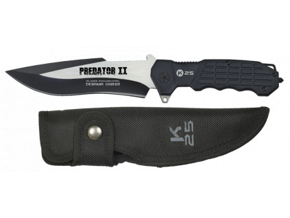 Nůž K25 32619 Predator II - černý