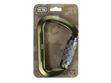 Karabina M-TAC 10 cm KEYLOCK 30 kN - Khaki