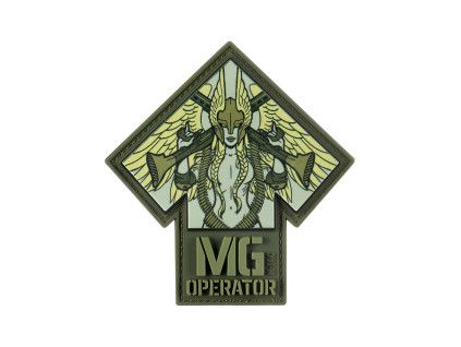 Nášivka  Patch MG Operator Print PVC - ranger green