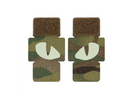 Nášivka  Patch Tiger Eyes Laser Cut (couple) - Multicam